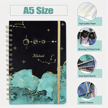 دفتر تصميم السماء بنجوم Starry Sky Pattern A5 Coil Book Notebook